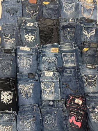 Women’s Y2K Embellished Miss me Style Bootcut / Flared Jeans