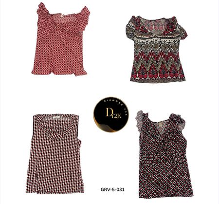 Y2K Short Sleeve Blouse – Soft Fit Minimal Vintage Style Top. (GRV-5-031)
