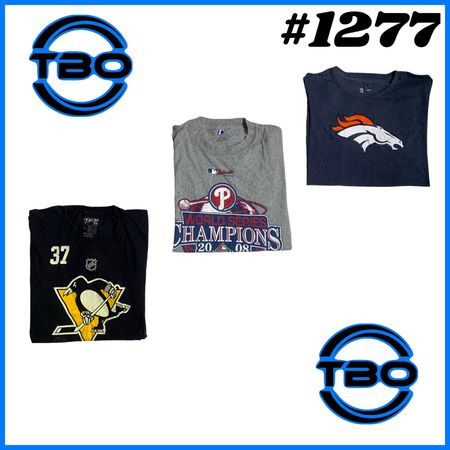 Mix Branded T-Shirts (Brands) Reebok , puma , Adidas , Nike &NFl etc#1277.