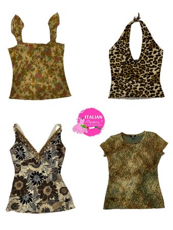 Y2K Boho-Vibe gemischte Oberteile