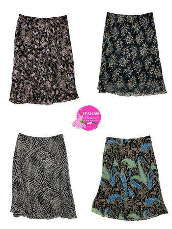 Y2k dusky meet floral poly skirt