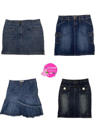 Y2k premium denim midi skirts
