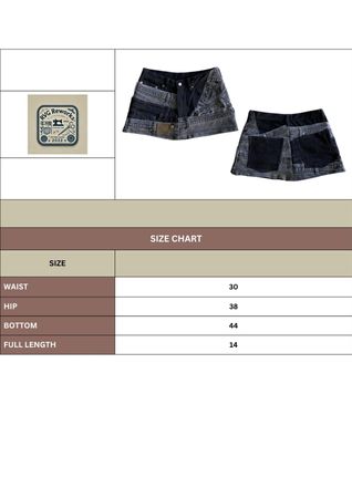 Upcycled Levi's Denim Belted Mini Skirt