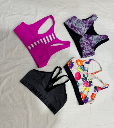 Y2K sports Bra Pink B#049 15 Pcs