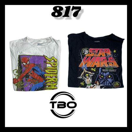Cartoon printed T-Shirts (Brands) Star war & Marval etc #817.