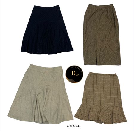 Y2K Inspired Wool Skirt – Chic Retro Streetwear Essential (GRV-5-041)