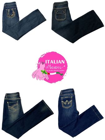 Jeans à embellissement dans la poche arrière Y2K