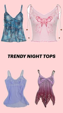 Y2K Trendy Night Tops # 050826