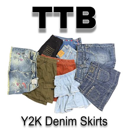 Y2K Denim Mini Skirts