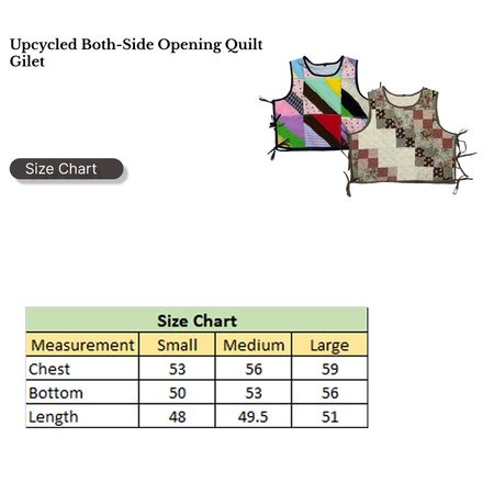 Upcycled Both-Side Opening Quilt Gilet