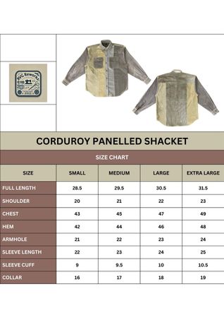 Upcycled Corduroy Oversized Shirt