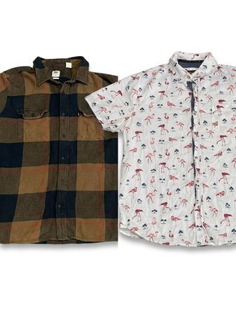 (FV-1395) Branded Button Up Shirts (Levis ,Lee,Wrangler )
