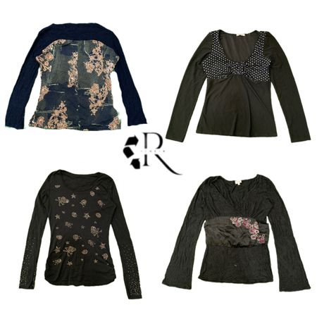 Y2K Era Cyber Girl Ful Sleeve Tpos Rw1914