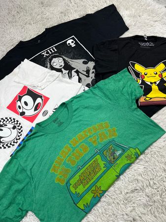 Cartoon print t-shirts