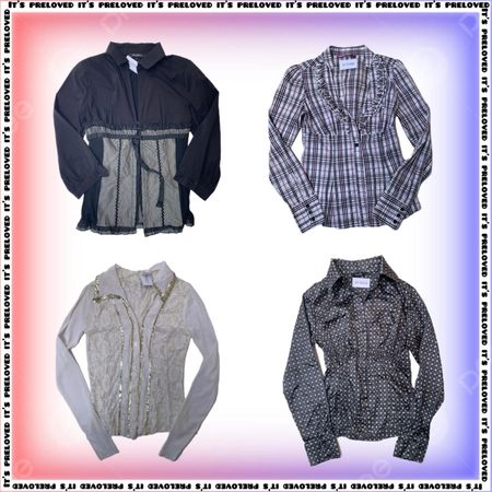 Frill & Fitted-Office Shirts, Ruffled Shirts, Fitted Button Downs (SS-2378)