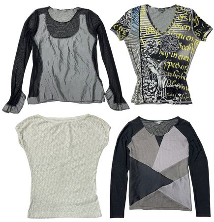 Neutral Y2K Grunge Tops: TT-257