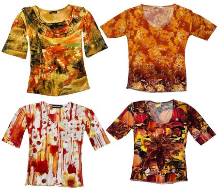 Mediterranean Vacation Y2K Tops: RE-046