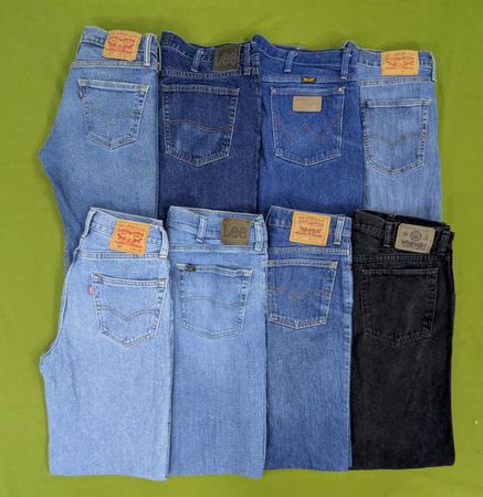 RV3391 Lee, Levi's, Wrangler Jeans