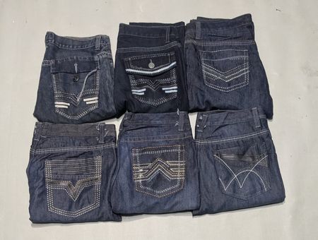 QUILTED $ LINONS GREAT  AND OTHER MIX BRANDS JEANS (AW 013)