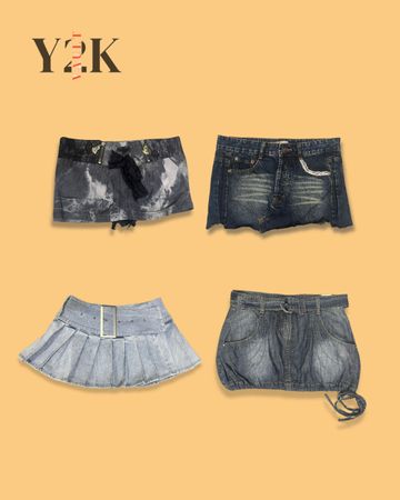 Vintage 2000s Mini Skirts (Yv-679)
