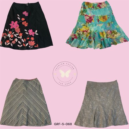 Women’s Retro Y2K Cotton Skater Skirt (GRF-5-068)