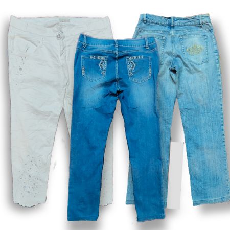 BCX09 Y2K Flared, Bootcut & Embellished Jeans