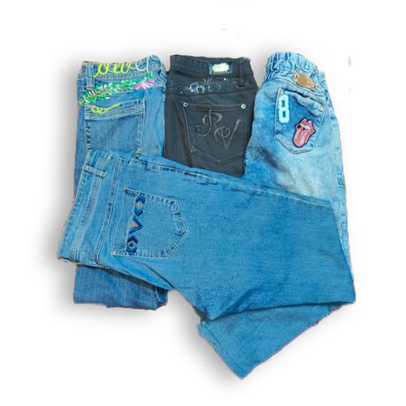 BCX10 Y2K Flared, Bootcut & Embellished Jeans