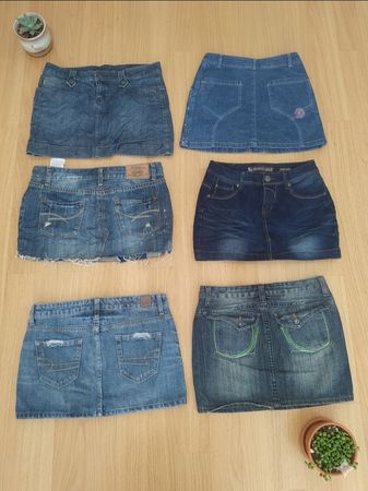 2000s Dream Vintage Denim Mini Skirt Collection(MSK-178)