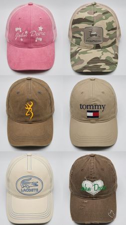 Caps/ hats - Mixed Vintage Y2K & Modern Styles - John Deere, Tommy Hilfiger, Lacoste, Browning