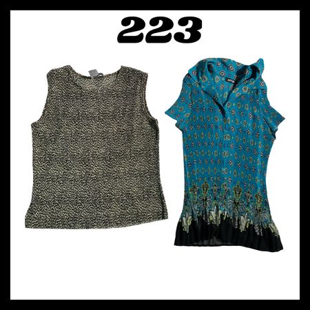 Wrinkle Y2k Printed Top (unbranded) #223.