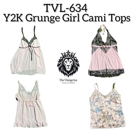 Y2K Grunge Girl Cami Tops (TVL-634)