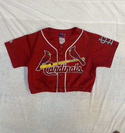 Upcycled Cropp Baseball Jersey Top (DV -05)