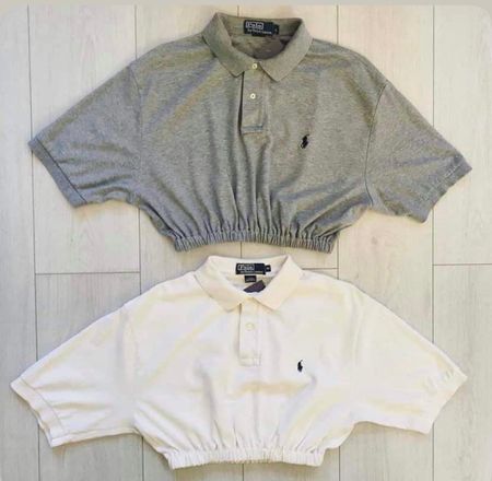 UpCycled Ralph Lauren Polo Crop Top