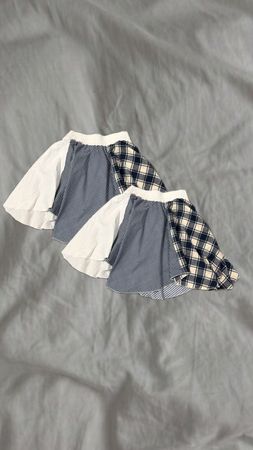 Upcycled Patchwork Panel Skirt