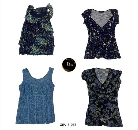 Blouse à manches courtes – Essentiel chic de tous les jours (GRV-5-055)