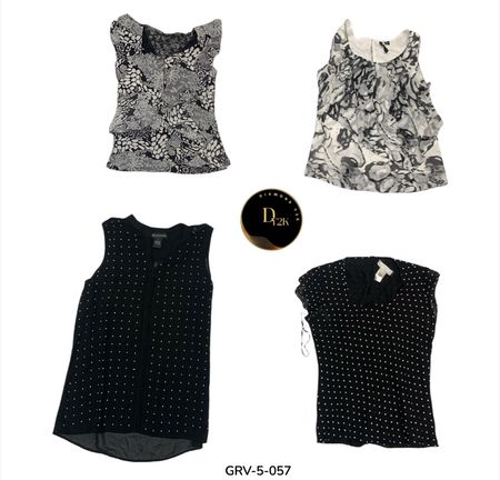 Blouse à manches courtes – Vêtement simple, élégant et polyvalent (GRV-5-057)