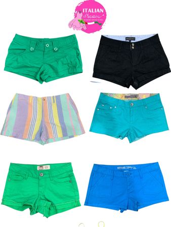Y2K multi colour micro shorts