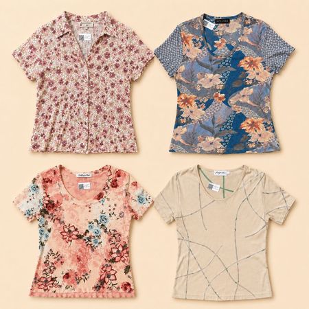 Y2k Minimal Pastel Tops