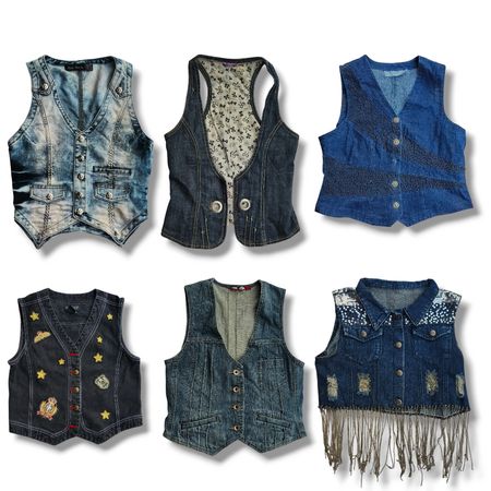 Y2K Denim Vest