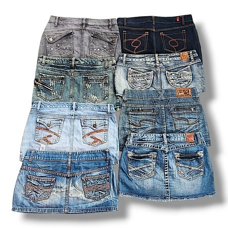 Y2K Denim Mini Skirts