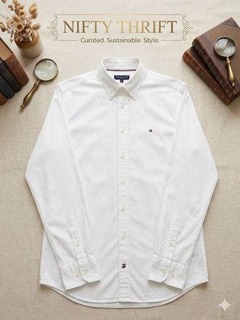 Tommy Hilfiger Plain White Button Shirts