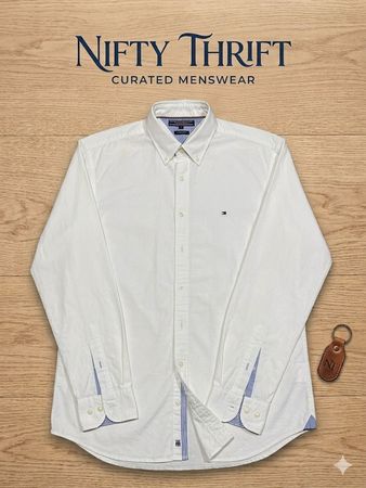 Tommy Hilfiger White Button-Up Shirt – Classic Essential