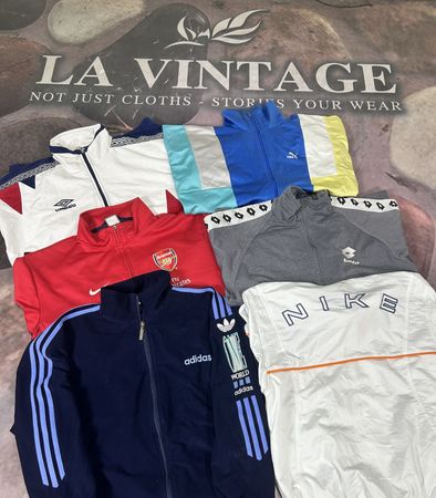 Vintage Branded Track Jacket – Retro Sportswear Tracksuit Zip-Up Streetwear