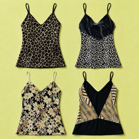Y2k Wild Abstract Cami Tops