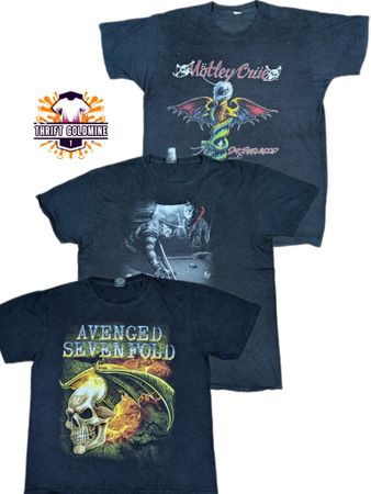 Vintage Music Band T Shirt Y2K Heavy Metal Graphic printed T-Shirts