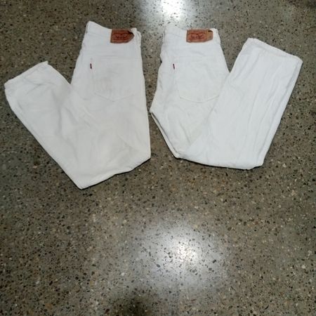 White Color Levis Jeans