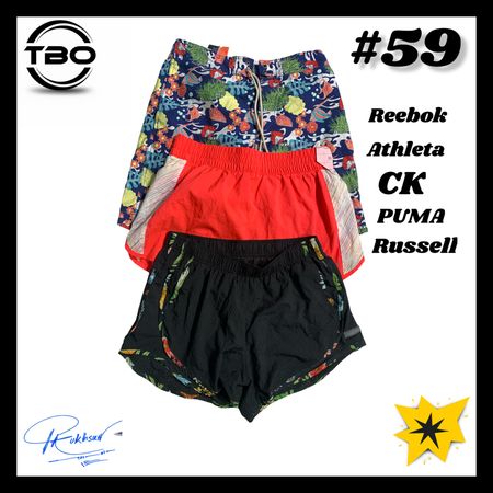 Mix branded Shorts (brand) Reebok , Athleta , Russell , Puma & Ck # 59.