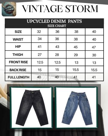 Upcycled Carhartt Denim Baggy Jean