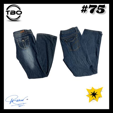Y2k ditaling jeans (brand) Levi’s & Bongo etc#75.