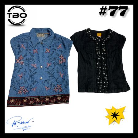 Ladies denim Fancy jacket (brand) Almost famous etc #77.